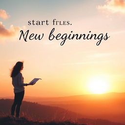 An inspiring visual representation of the theme of new beginnings and resilience