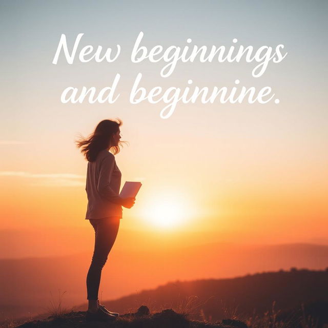 An inspiring visual representation of the theme of new beginnings and resilience