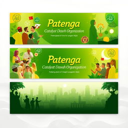 A visually engaging Facebook cover photo for the Patenga Catalyst Dawah Organisation, featuring a vibrant and welcoming design