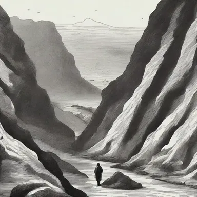 The novel described a harrowing journey where the protagonist had to endure a treacherous terrain, injuring his abdomen and urinary bladder, leading to an abdominovesical infection.