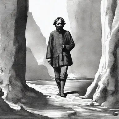 The novel described a harrowing journey where the protagonist had to endure a treacherous terrain, injuring his abdomen and urinary bladder, leading to an abdominovesical infection.