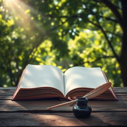 A beautiful and introspective visual representation of life's blank pages and the opportunity for renewal