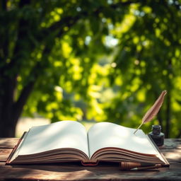 A beautiful and introspective visual representation of life's blank pages and the opportunity for renewal