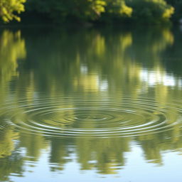 A serene reflection in calm water, symbolizing inner truth and alignment with oneself