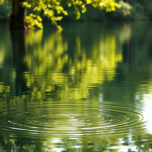 A serene reflection in calm water, symbolizing inner truth and alignment with oneself