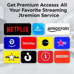 A visually appealing and professional Facebook post advertisement showcasing various OTT platform subscriptions