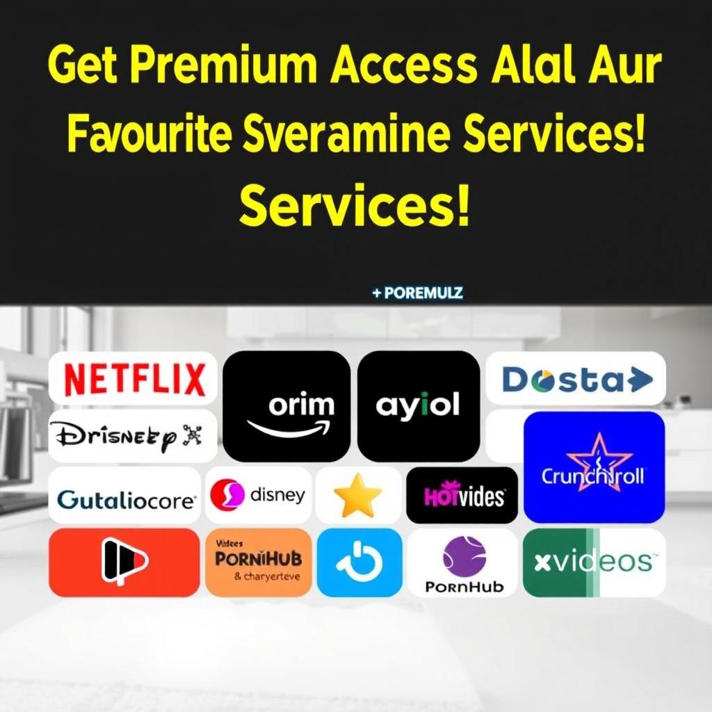 A visually appealing and professional Facebook post advertisement showcasing various OTT platform subscriptions