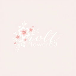 A logo design for a flower shop named 'Violet
