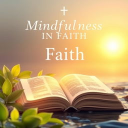 A book cover design for a Christian mindfulness theme