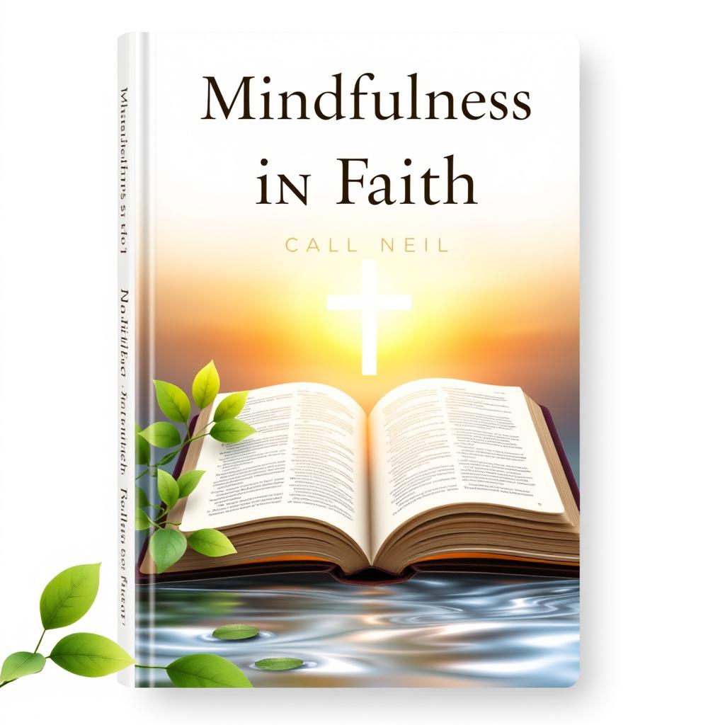 A book cover design for a Christian mindfulness theme