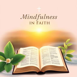 A book cover design for a Christian mindfulness theme
