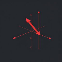 A 3D vector graphic illustrating a vector starting from point A (1, 0, 4) to point B (0, -1, 2)