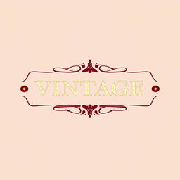 A logo design featuring the word 'VINTAGE' prominently placed above the word 'AVELEDAS'