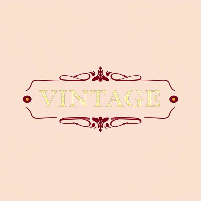 A logo design featuring the word 'VINTAGE' prominently placed above the word 'AVELEDAS'