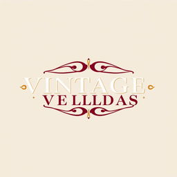 A logo design featuring the word 'VINTAGE' prominently placed above the word 'AVELEDAS'