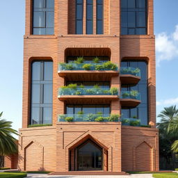A stunning, visually captivating 20-story tower with a bold modern structure that harmonizes with the historical magnificence of Isfahan's Ali Qapu palace