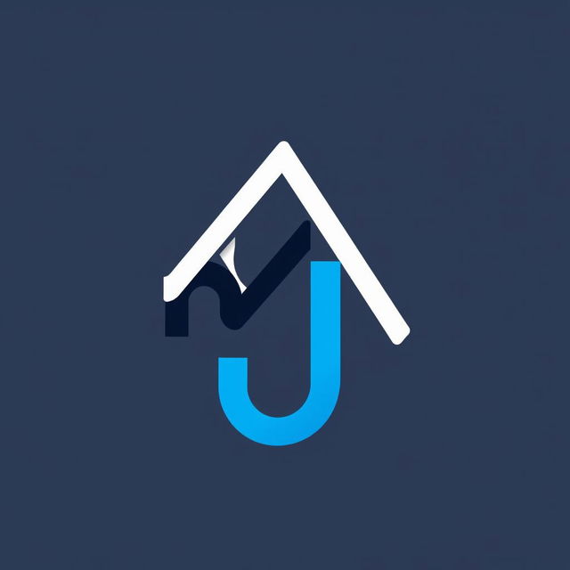 A modern and stylish logo design for the initials 'MJ', incorporating a sleek and contemporary font