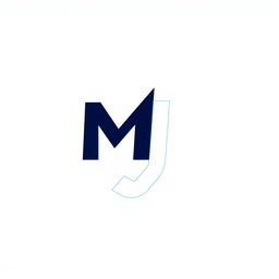 A modern and stylish logo design for the initials 'MJ', incorporating a sleek and contemporary font