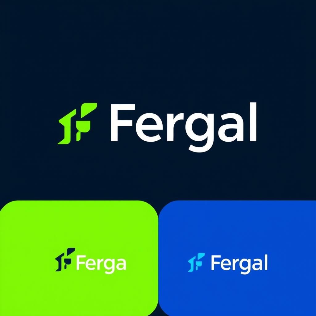 A logo design featuring the word 'Fergal', representing a modern and innovative business