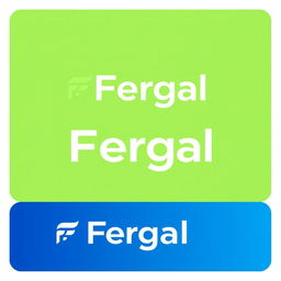 A logo design featuring the word 'Fergal', representing a modern and innovative business