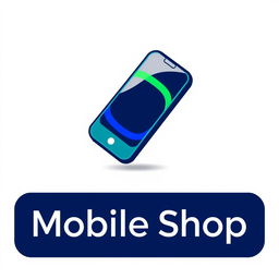A modern and sleek logo design for a mobile phone store