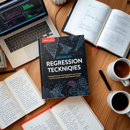 A collection of books on regression methods, prominently featuring a comprehensive text on statistical analysis