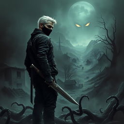 The cover of 'The Black Goo' features a dark, gritty post-apocalyptic landscape