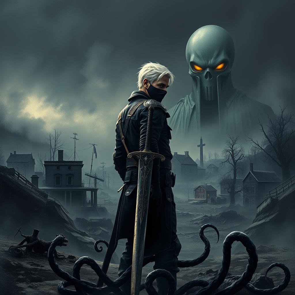 The cover of 'The Black Goo' features a dark, gritty post-apocalyptic landscape