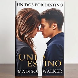 A realistic book cover featuring a handsome boy and a beautiful girl at the forefront