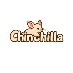 A logo featuring the name 'chinchilla' styled with a cute chinchilla rabbit integrated into the design