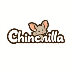 A logo featuring the name 'chinchilla' styled with a cute chinchilla rabbit integrated into the design