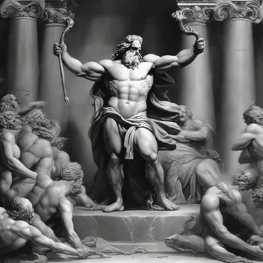 According to Greek mythology, Zeus sent the Titans into abeyance by imprisoning them in Tartarus.