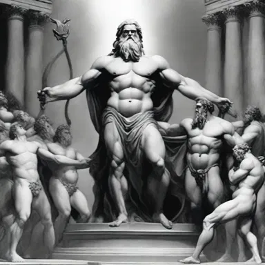 According to Greek mythology, Zeus sent the Titans into abeyance by imprisoning them in Tartarus.