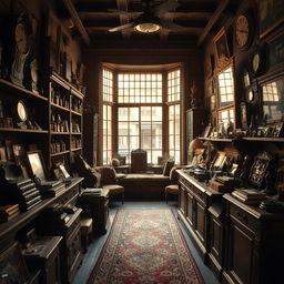 An old antique shop filled with vintage treasures