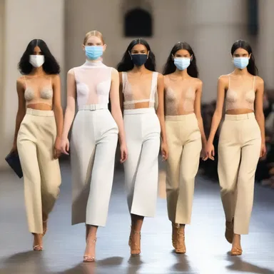 During the COVID-19 pandemic, the fashion industry experienced a period of abeyance as fashion shows and events were postponed or cancelled.