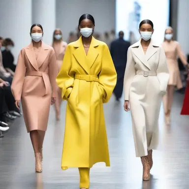 During the COVID-19 pandemic, the fashion industry experienced a period of abeyance as fashion shows and events were postponed or cancelled.