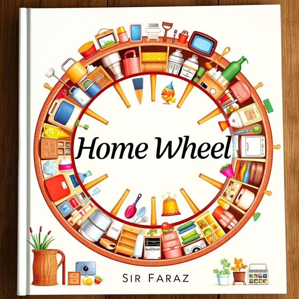 A book cover design for the title "Home Wheel" by Sir Faraz, published in 2025