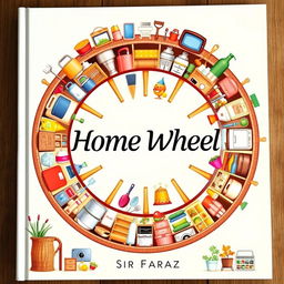 A book cover design for the title "Home Wheel" by Sir Faraz, published in 2025