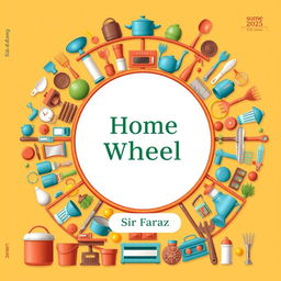 A book cover design for the title "Home Wheel" by Sir Faraz, published in 2025