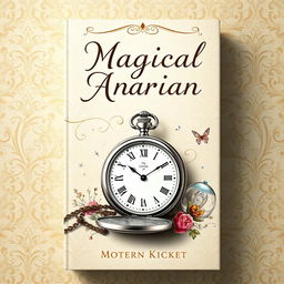 A beautifully designed book cover that blends Victorian elements with magical themes