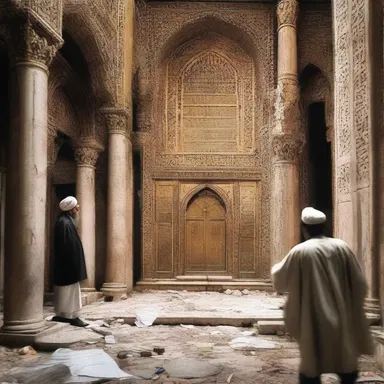 The abhorrent act of desecrating a sacred place deeply offended the religious community.