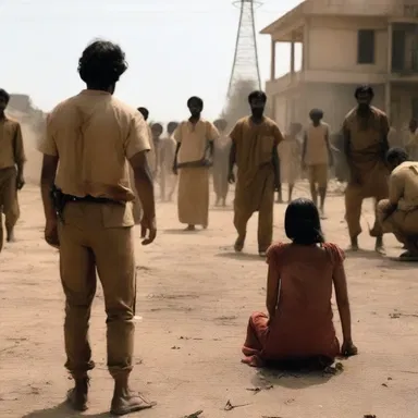 The movie depicted the abhorrent violence in a very disturbing way, leaving a lasting impact on the audience.