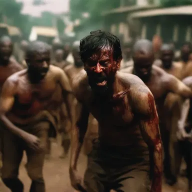 The movie depicted the abhorrent violence in a very disturbing way, leaving a lasting impact on the audience.
