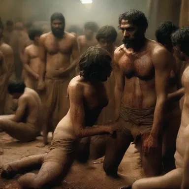 The movie depicted the abhorrent violence in a very disturbing way, leaving a lasting impact on the audience.
