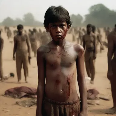 The movie depicted the abhorrent violence in a very disturbing way, leaving a lasting impact on the audience.