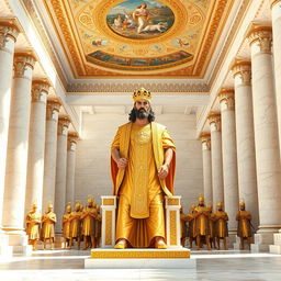 A magnificent visual of Cyrus the Great at an immaculate and opulent Persepolis (Takhte Jamshid)