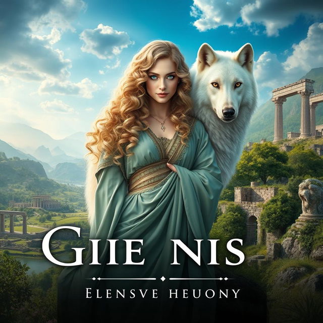 An enchanting book cover for a fantasy novel rooted in Greek mythology