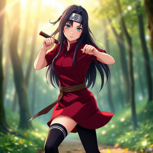 A stunning image of BINI Colet cosplaying as Rin Nohara from the Naruto series