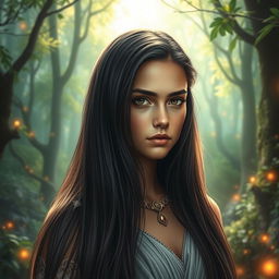 A fantasy book cover featuring a 17-year-old girl who is the daughter of Athena