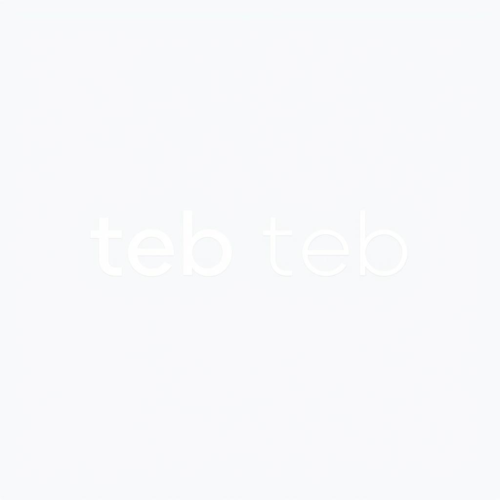 A modern and sleek logo design featuring the name 'teb' prominently displayed